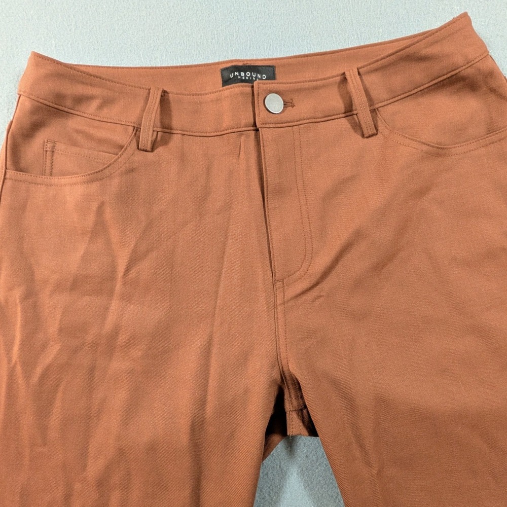 Unbound Merino 5-Pocket Pants Mens 32x30 Rust Brown Wool Stretch UM2024-243